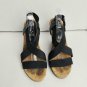 Jessica Simpson black strecth band WedgeHeels size 8M