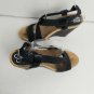 Jessica Simpson black strecth band WedgeHeels size 8M