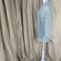 Chico's Size 0 Black & White Knit Cotton Blend Buttonless Cardigan