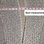 Chico's Size 0 Black & White Knit Cotton Blend Buttonless Cardigan