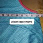 Anthony Richards Blue & Corral Trim Two Tier Maxi Dress Size 18