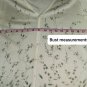 Liz Claiborne Villager White & Leaf Green Floral Print V Neckline Button Down...