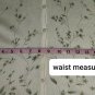 Liz Claiborne Villager White & Leaf Green Floral Print V Neckline Button Down...