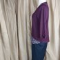Apt.9 Berry Pink Mix Fabric Medium Weight Detail Top Size XL