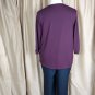 Apt.9 Berry Pink Mix Fabric Medium Weight Detail Top Size XL