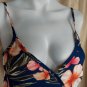 See You Monday Navyblue Floral Faux Wrap Dress Size XL