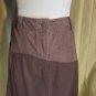 Cache Cache Brown 100% Cotton Pocket Ruffled Hem Skirt  Size 42 ( Us 10)