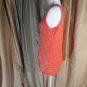 Ann Taylor LOFT Orange Striped Sparkle Front Tank Top Size XS
