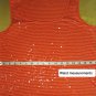 Ann Taylor LOFT Orange Striped Sparkle Front Tank Top Size XS