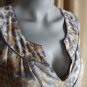 Ann Taylor LOFT 100% Linen yellow & gray print fully lined sleeveless dress...