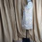 Ann Taylor LOFT 100% Linen yellow & gray print fully lined sleeveless dress...