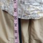 Ann Taylor LOFT 100% Linen yellow & gray print fully lined sleeveless dress...