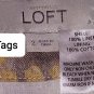 Ann Taylor LOFT 100% Linen yellow & gray print fully lined sleeveless dress...