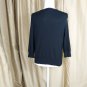 Cable & Gauge Black button down scoop neckline silk blend cardigan size M