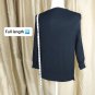 Cable & Gauge Black button down scoop neckline silk blend cardigan size M