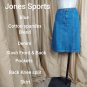 Jones Sport Blue Denim Pockets Skirt Size 10