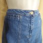 Jones Sport Blue Denim Pockets Skirt Size 10