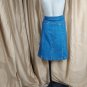 Jones Sport Blue Denim Pockets Skirt Size 10