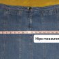 Jones Sport Blue Denim Pockets Skirt Size 10