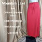 Mountain Lake Red Cotton Spandex Blend Maxi Causal Skirt Size M