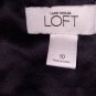 Ann Taylor LOFT Black Detail Side Zip Tank Top Size 10