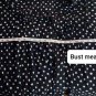 Roman's Black And White Polka-dot Scoop Tie Neckline Top Size 30W
