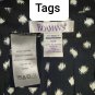 Roman's Black And White Polka-dot Scoop Tie Neckline Top Size 30W