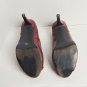 Vintage Nine West Dark Red Detail Buckles Open Toe Heels Size 9M