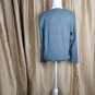 Ralph Lauren Gray Snap Down Cotton Blend Logo Cardigan Size L