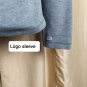Ralph Lauren Gray Snap Down Cotton Blend Logo Cardigan Size L