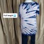 Torrid Size 2 Purple & Navyblue Tye Dye Print Super Soft Keyhole Neckline Top