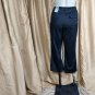 New With Tag Chico's Size 0 Black Crop Relax Fit Cargo Pants