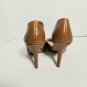 Merona Carmel Brown Side Out Heels With Gold Trim Heels Size 8.5