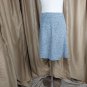 Loft Gray Elastic Waistband A Line Plush Knee Skirt Size 22