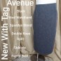 NEW WITH TAG AVENUE black Double Back Knee Splits Pencil Skirt Size 20.