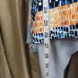 Chaus New York Color Print Detail Stretch Top Size XL