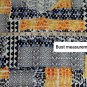 Chaus New York Color Print Detail Stretch Top Size XL