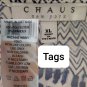 Chaus New York Color Print Detail Stretch Top Size XL