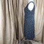 Jessica Howard Black And White Polka-dot Double V Neckline Back Zip Dress...