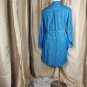 Tommy Hilfiger Blue Denim Cotton Side Pockets Logo Button Down Belted Shirt...