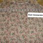 Aerie Beige Floral Print Scoop Neckline Sheer Tank Top Size L
