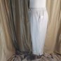New Cato Beige Linen Blend Crop Floral Hem Pants Size 20W
