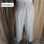 New Cato Beige Linen Blend Crop Floral Hem Pants Size 20W