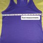 Nike Dri-fit Purple Logo Hem Work Out Tank Size S