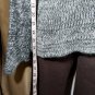 White Rice Wool Blend Gray / White/ Black V Neckline Cardigan Size XL