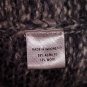White Rice Wool Blend Gray / White/ Black V Neckline Cardigan Size XL
