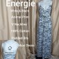 New Energie White & Black Animal Print Maxi Dress Size M