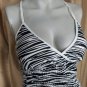 New Energie White & Black Animal Print Maxi Dress Size M