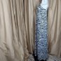 New Energie White & Black Animal Print Maxi Dress Size M