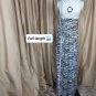 New Energie White & Black Animal Print Maxi Dress Size M